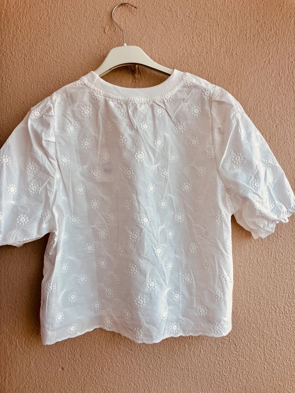 NIEUWE Witte Blouse met Borduurwerk - Een Maat – photo 6